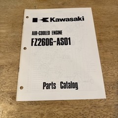 Kawasaki FZ260G-AS01 Air Cooled Engine Parts Catalog Vintage