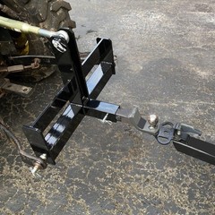 3 Point 2″ Receiver Hitch Drawbar For CAT 1 Tractor W/Suitcase Weight Brackets