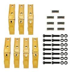 7 Bucket Teeth Assembly 6737322Y Bobcat Style Bolt on Flush Mount Pin Skid Steer