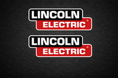 PAIR OF (2) LINCOLN DECALS 4.0″ WELDER STICKERS P77 Free Shipping & Tracking