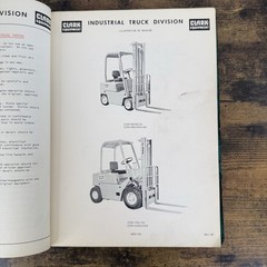 CLARK Model C500.355 Operstions Index Guide Manual Green Leatherback