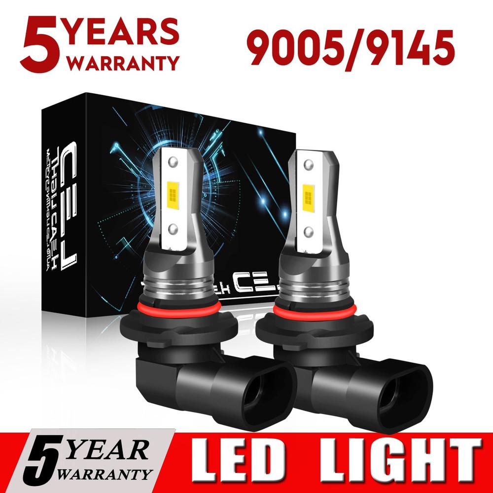 Pair 6000K CSP Hb3 LED Light Bulbs for Massey Ferguson MF 9690, 9790 & 9895