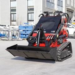 HT Mini Skid Steer Loader Tracked 13.5HP B&S EPA Gas Engine for Gardens Farming
