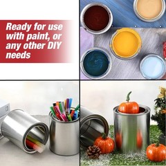 LAUCO Bulk Empty Quart Paint Cans with Lids – Box of 56 – Multi-Purpose Empty