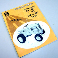 International Cub Cadet 71 102 122 123 Tractor Operators Owners Manual Ih