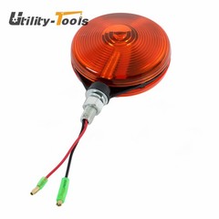 2 Pack 3C081-75870 Red/Amber Round Side Marker Light Lamp Dual Face Turn Signal