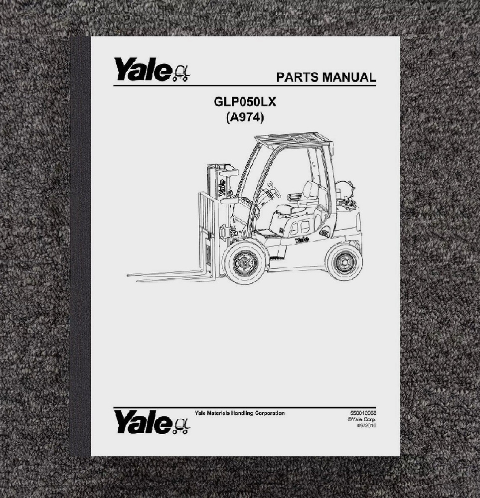 Service Parts Manual Fits Yale Forklift GLP050LX(A974)