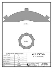 Steel Clutch J.I. CASE 676833R-1 Replaced by Alto # 306717-250