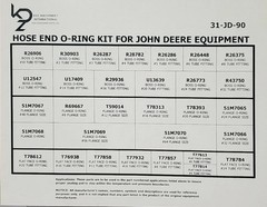 Q-PAC 31-JD-90 HOSE O-RING KIT FOR JOHN DEERE EQUIPMENT