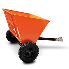 71Gal Towable Sand & Gravel Spreader 882lb Capacity ATV UTV|Towed 2″ Coupler 39″