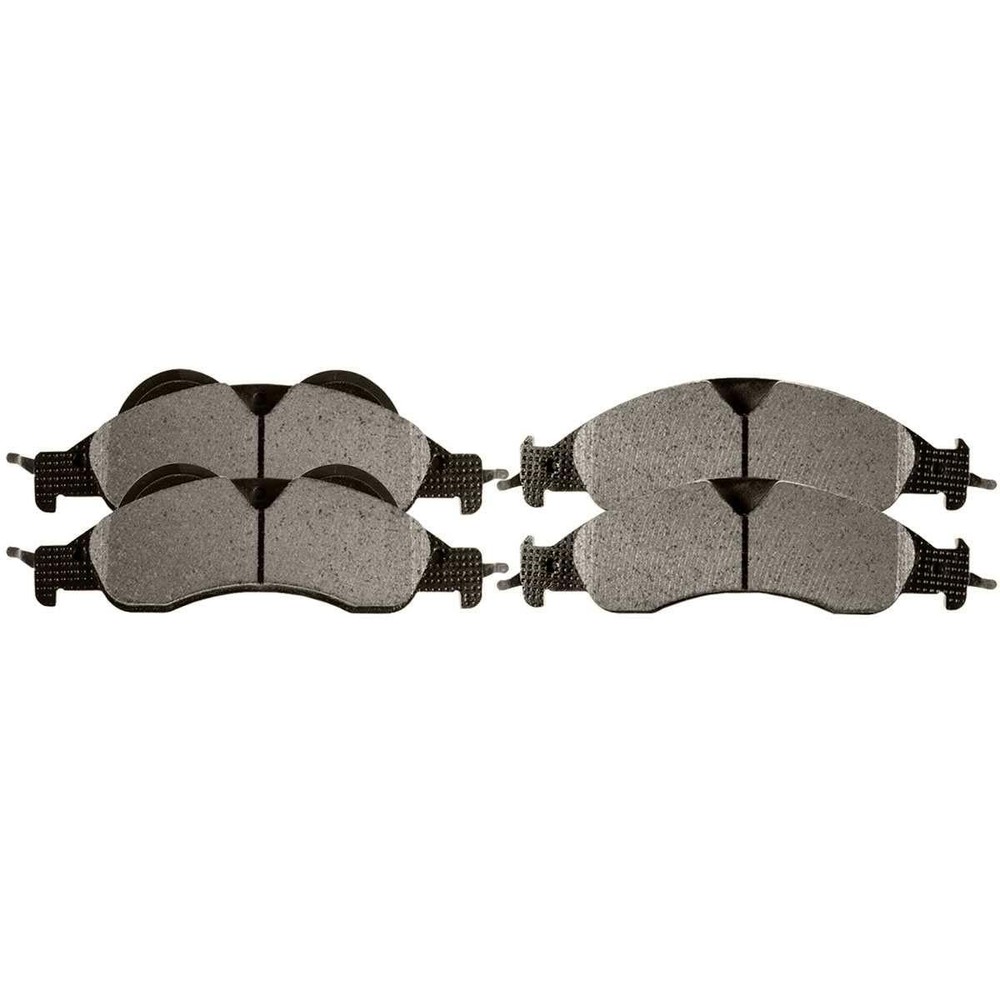 4pcs Front Ceramic Slotted Disc Brake Pads Ford Lincoln Navigator 5.4L 2007-2009