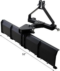 52″ Width CAT-0 & Cat 1 Rear Grading Blade for Driveway Leveling Heavy Scraping