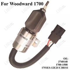 12V Shutdown Solenoid 3740148 1751ES-12E2UC3B1S1 1700-1508 For Woodward 1700~