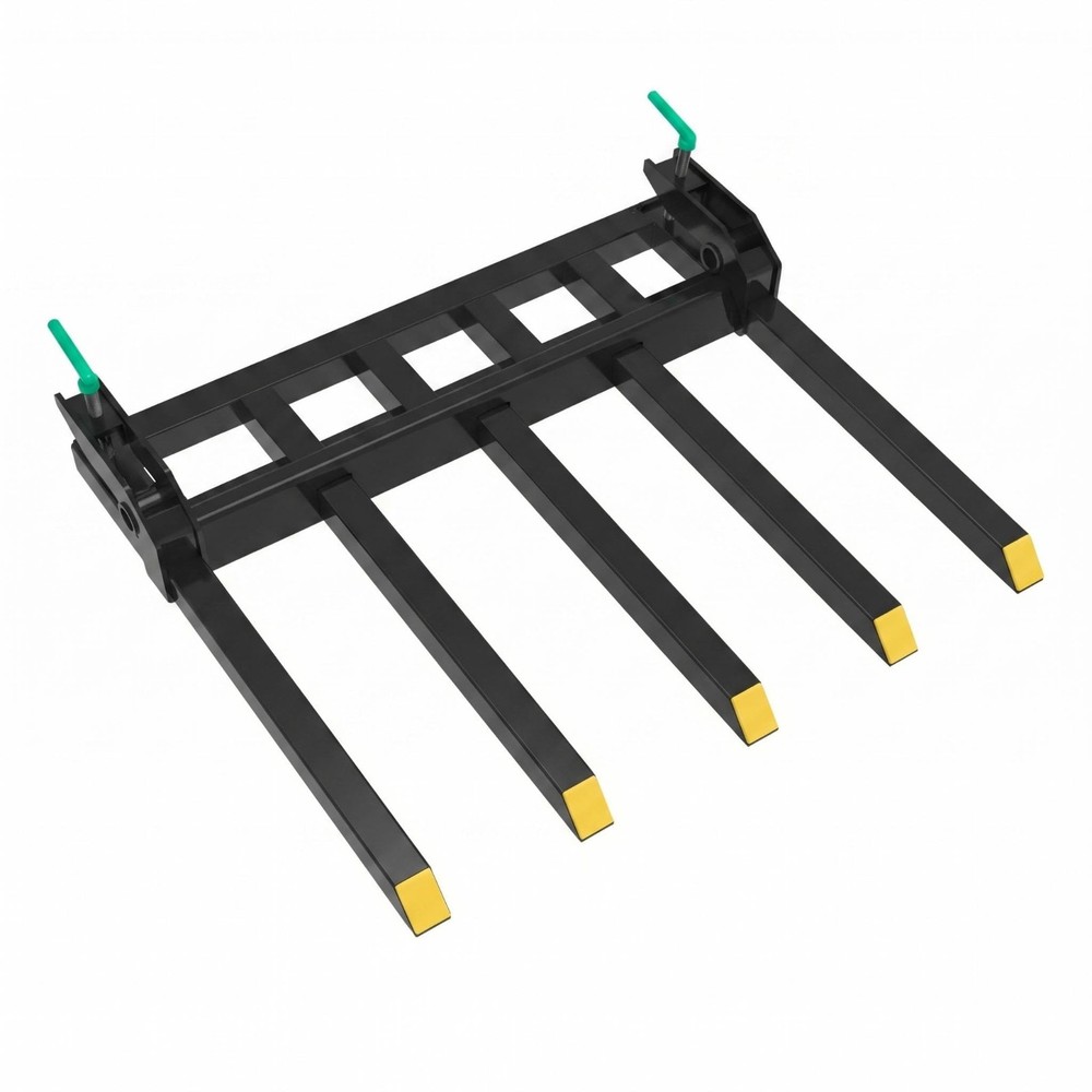 48″Clamp Debris Forks Tractor Skid Steer Loader Bucket Pallet Forks 2500LBS 5Tin