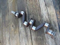Allis Chalmers D17 AC tractor engine motor crank shaft crankshaft w/ gear *