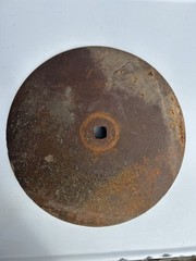 Vintage Set Of 4 Farm Implement Disc Plow Blade