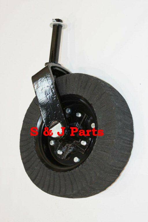 Tail Wheel Assembly 15″-1 1/2″ Yoke–Cast Iron Hub- Bush Hog, Rhino, Land Pride