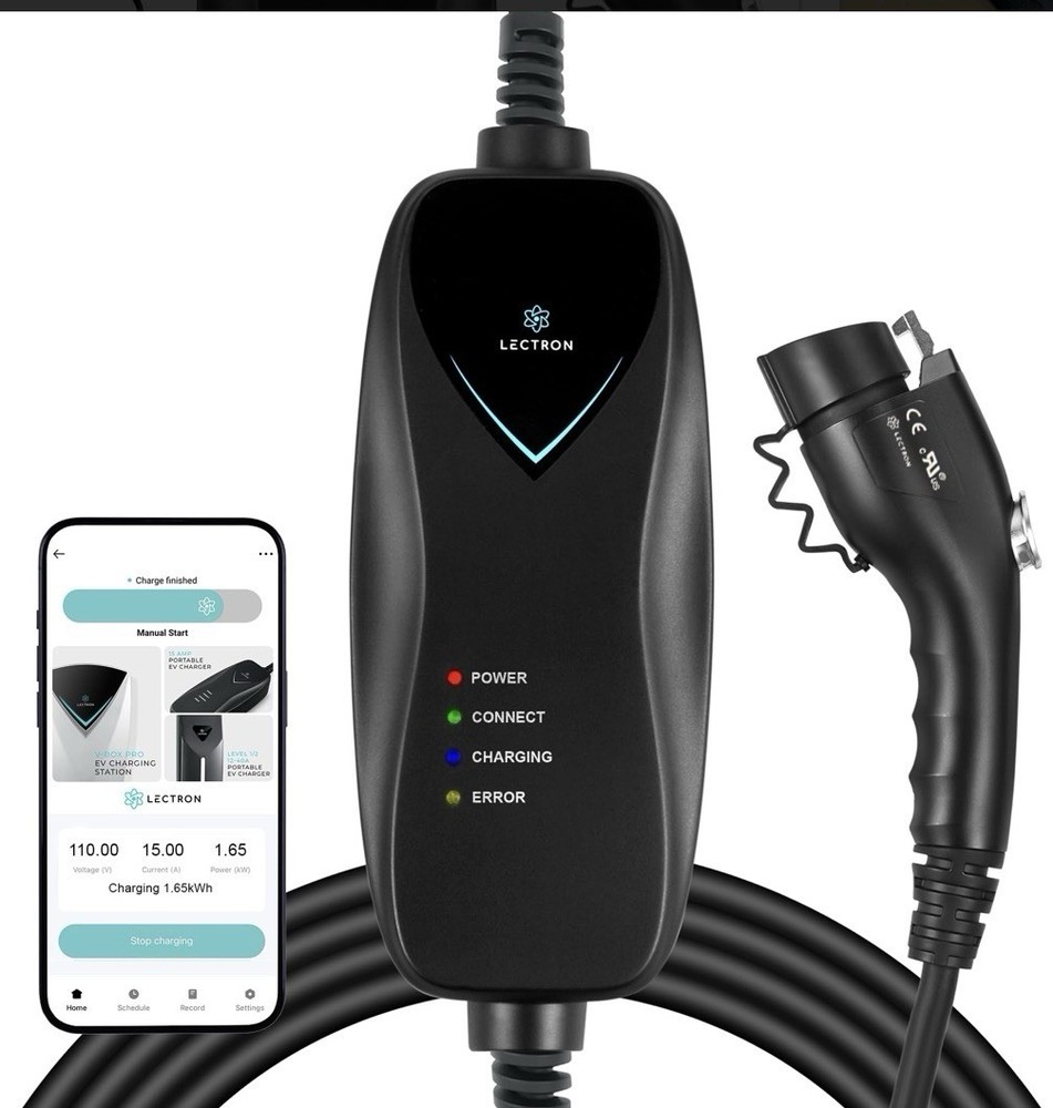Level 1 J1772 Portable EV Charger (Wi-Fi Version), 110V, 15 Amp, NEMA 5-15 (O5)