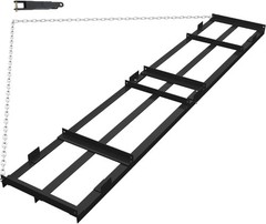 4 FT Drag Harrow Driveway Grader with 6 FT Chain Heavy Duty Driveway Drag Tow