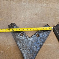 3 Vintage Tractor Plow Tooth Antique Farm Implement Art Farmhouse ( SYRACUSE )