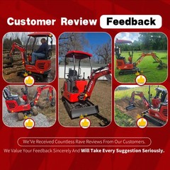 Mini Excavator 1 Ton 1.4Ton Digger 13.5hp Gas Tracked Crawler B&S EPA Engine.
