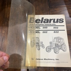 ORIGINAL Belarus Model 560 562 802 822 Tractor Operators Owners Manual 2WD 4WD