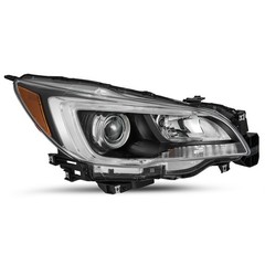 Headlight Assembly for 2015-2017 Outback Halogen Passenger Side Black Bezel
