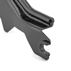 22.25″ One-Piece Passenger Sissy Bar w/Pad Detach Fat Bob 2018-2024 Gloss Black