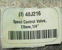 SMC AS2211F-N02-05S Flow Speed Control Valve Elbow 1/4″ 48J216 Lot of Four (4)