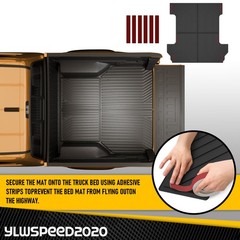 5FT Truck Bed Mat Liner Fit for 2005-2023 Toyota Tacoma Double Cab All Weather