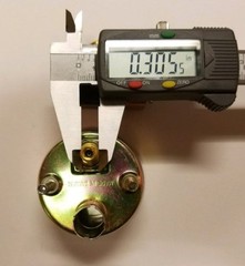 New TRACTOR Oil Amp Temperature Gauge Set W/ CHROME BEZEL for MANY Brands 2″