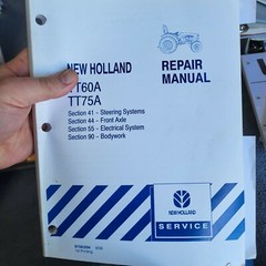 New Holland TT60A TT75A electrical steering front axle platform Repair Manual