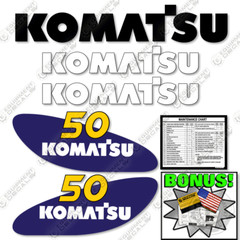 Fits Komatsu FG50AD2-8 Decal Kit Forklift – 7 YEAR OUTDOOR 3M VINYL!