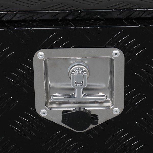 24 “Aluminum Five Pattern Toolbox Single Lock Black