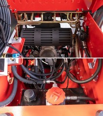 2645lbs Tracked Mini Skid Steer Loader 3-Pumps Dual Level Operation 23HP Engine