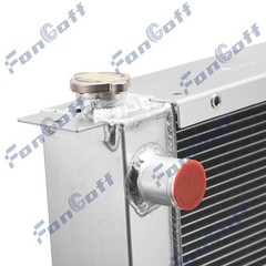 4ROW Aluminum Radiator For International Case IH 40XT Skid Steer Loader 386918A2