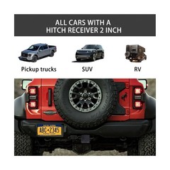 Bling Trailer Hitch Cover with Black for Any 2″ Receivers – Rub… FAST USA SHIP