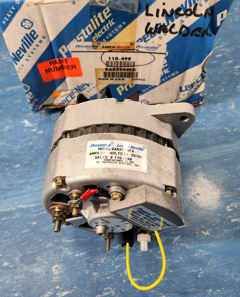 Prestolite Leece Neville 12V 37A Alternator 110-498 Lincoln Motorola Toro Welder