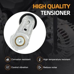 Engine Serpentine Belt Tensioner Idler Pulley Drive Kit Compatible with Jeep Wra