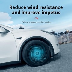 1PCS Left Storm Style 19 Inch Wheel Cover Hubcap for Tesla Model Y 2020-2024