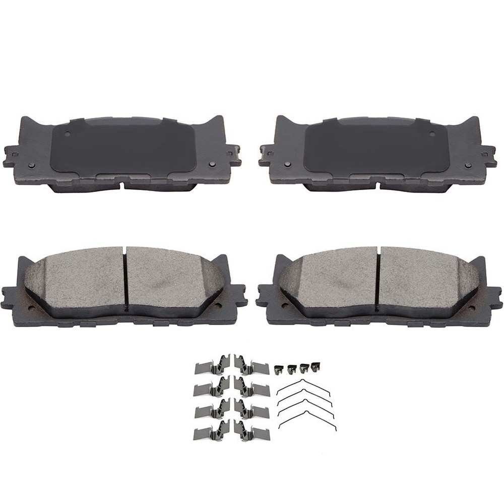 Ceramic Front Brake Pads with Clip fit for 2007-2017 Toyota Camry