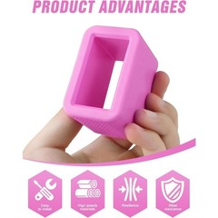 2PCS Pink Silicone Seat Belt Buckle Holder Makes Receptacle Stand Upright