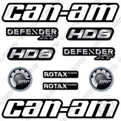 Fits Can-Am Defender XT HD8 Decal Kit ATV (CUSTOM SILVER) 7 YEAR 3M VINYL!