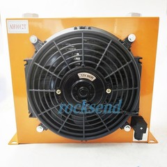 New AH1012T-CA DC12V Industrial Hydraulic Oil Cooler Flow Fan Radiator 100L/min