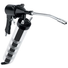 Lumax LX-1160 Silver Deluxe Heavy-Duty Single Shot Air Operated Grease Gun