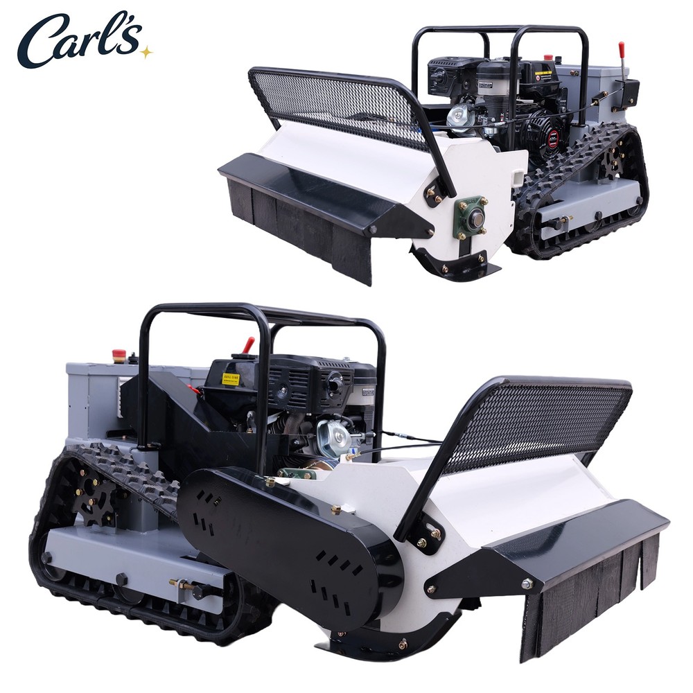 15HP Remote Control Crawler Mower 65° Climbing Brush Cutter Tracked