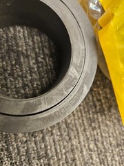 (QTY 5) CAT 103-0892 Double Flange 88mm Inner Diameter Rubber Grommet