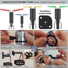 17Pcs Hydraulic Cylinder Repair Tool Kit for Skid Steers, Loaders, Backhoes, etc