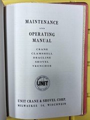 Unit Crane Shovel 617 Crawler Parts Catalog & Maintenance Operating Manual