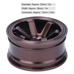 Tbest Rc Wheel Hubs Durable Aluminum Alloy 1/10 Scale Drift Car Parts 4Pcs